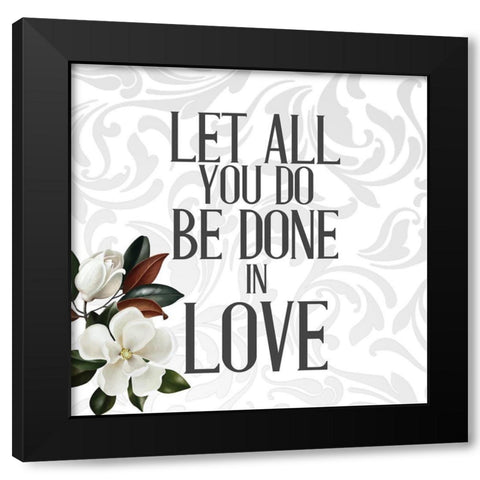 In Love 3 v3 Black Modern Wood Framed Art Print by Allen, Kimberly