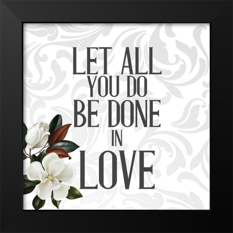 In Love 3 v3 Black Modern Wood Framed Art Print by Allen, Kimberly