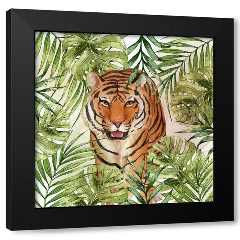 Big Cats 1 Black Modern Wood Framed Art Print with Double Matting by Allen, Kimberly