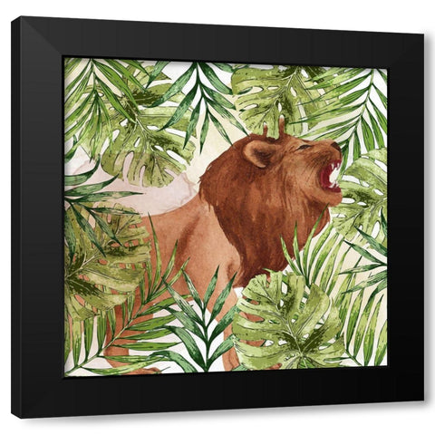 Big Cats 2 Black Modern Wood Framed Art Print with Double Matting by Allen, Kimberly