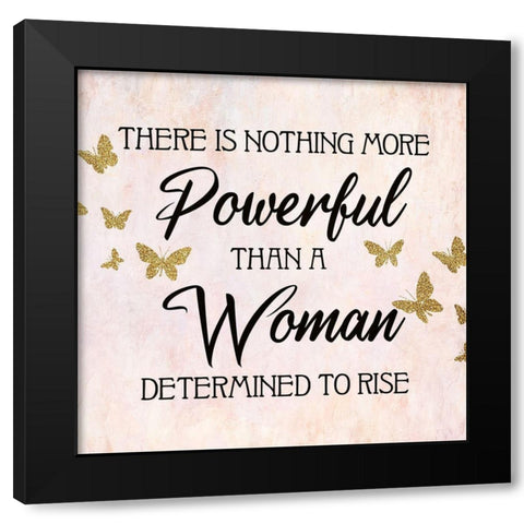 More Powerful Black Modern Wood Framed Art Print with Double Matting by Allen, Kimberly