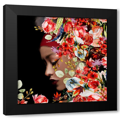 Reflection Black Modern Wood Framed Art Print by Allen, Kimberly