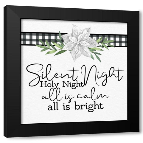 Silent Night Black Modern Wood Framed Art Print by Allen, Kimberly
