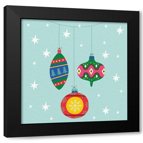 Ornaments Black Modern Wood Framed Art Print by Allen, Kimberly