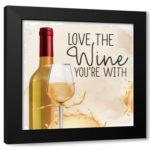 Wine Splash 4 Black Modern Wood Framed Art Print by Allen, Kimberly