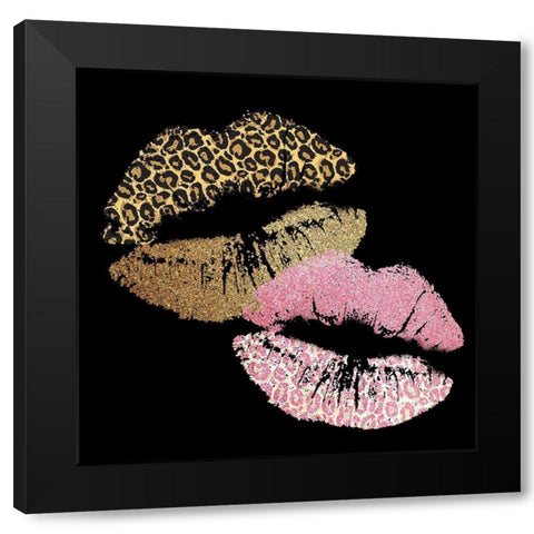 Beautiful Leopard 2 Black Modern Wood Framed Art Print by Allen, Kimberly