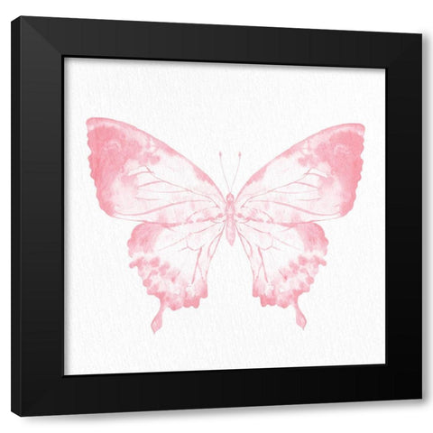 Butterfly Soar 2 Black Modern Wood Framed Art Print with Double Matting by Allen, Kimberly