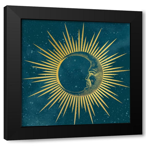 Moon Child 3 Black Modern Wood Framed Art Print by Allen, Kimberly