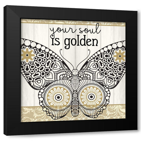 Your Soul 1 Black Modern Wood Framed Art Print with Double Matting by Allen, Kimberly