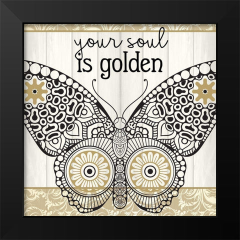 Your Soul 1 Black Modern Wood Framed Art Print by Allen, Kimberly