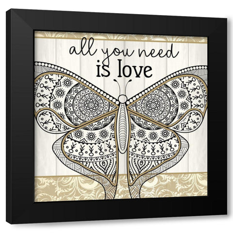 Your Soul 2 Black Modern Wood Framed Art Print with Double Matting by Allen, Kimberly