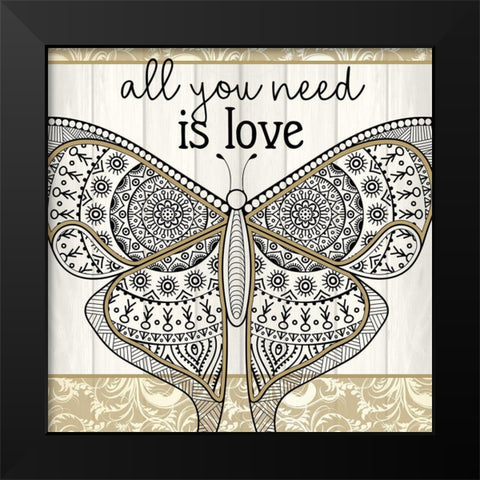 Your Soul 2 Black Modern Wood Framed Art Print by Allen, Kimberly