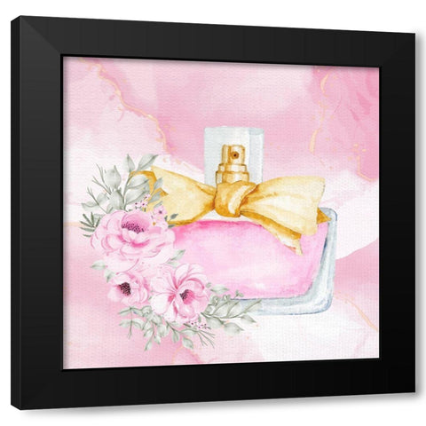 Pretty Pink 1 Black Modern Wood Framed Art Print by Allen, Kimberly
