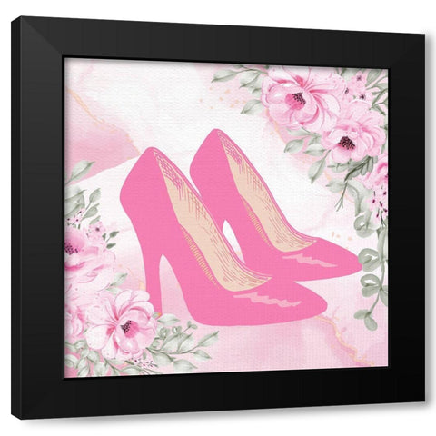 Pretty Pink 2 Black Modern Wood Framed Art Print by Allen, Kimberly