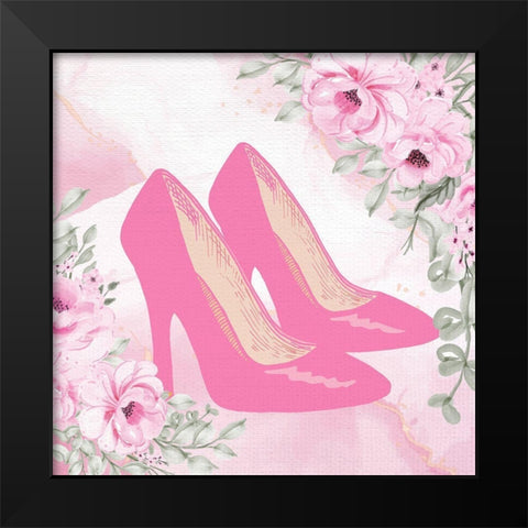 Pretty Pink 2 Black Modern Wood Framed Art Print by Allen, Kimberly