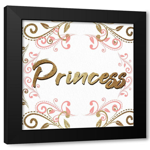 Princess Parking 3 Black Modern Wood Framed Art Print with Double Matting by Allen, Kimberly