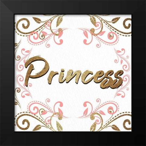 Princess Parking 3 Black Modern Wood Framed Art Print by Allen, Kimberly