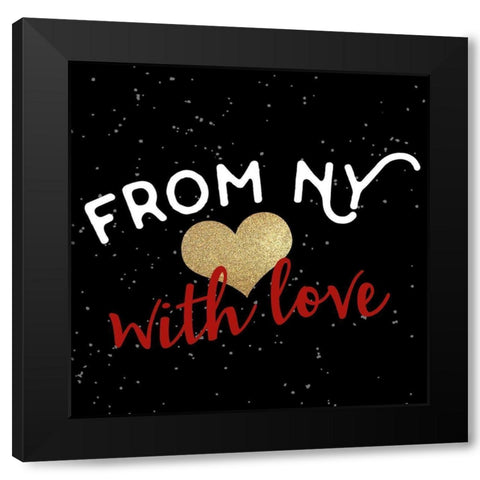 From NY 3 Black Modern Wood Framed Art Print with Double Matting by Allen, Kimberly