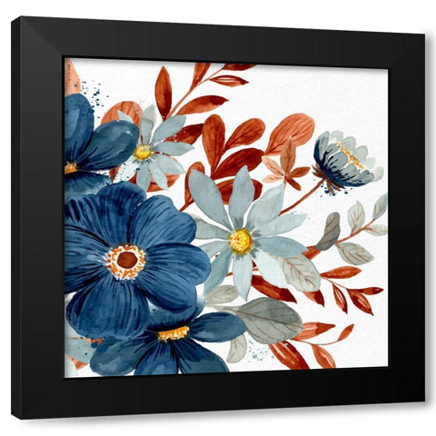 Wildflower View 1 Black Modern Wood Framed Art Print by Allen, Kimberly
