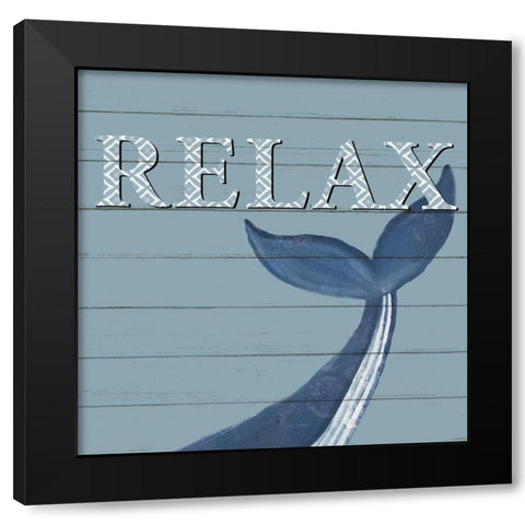 Coastal Relaxation Black Modern Wood Framed Art Print by Allen, Kimberly