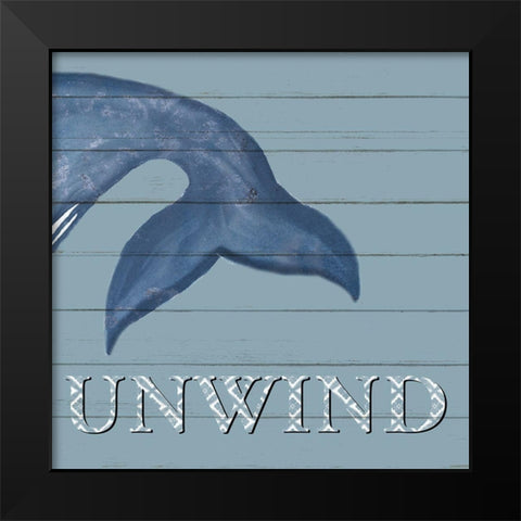 Coastal Unwind Black Modern Wood Framed Art Print by Allen, Kimberly