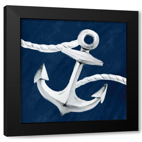 Anchored 1 Black Modern Wood Framed Art Print with Double Matting by Allen, Kimberly