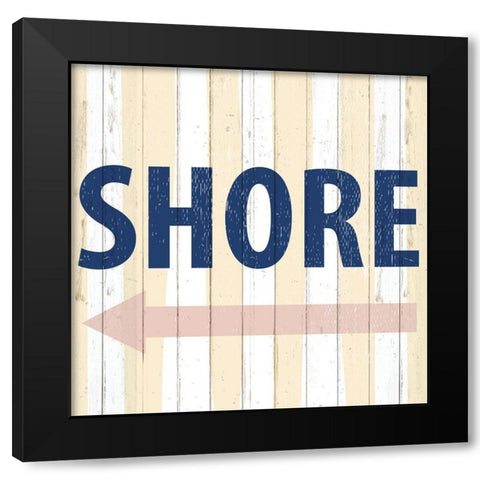 To the Shore Black Modern Wood Framed Art Print by Allen, Kimberly