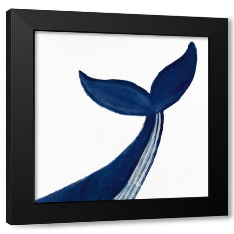 Whale 1 Black Modern Wood Framed Art Print by Allen, Kimberly