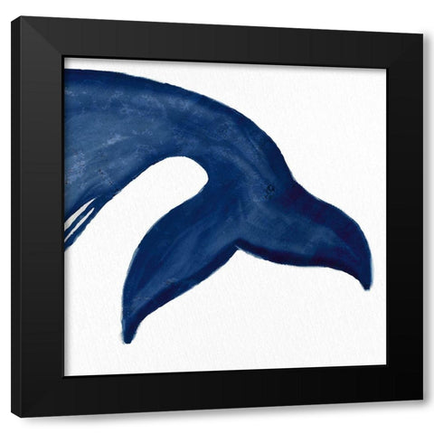 Whale 2 Black Modern Wood Framed Art Print by Allen, Kimberly