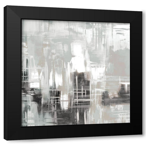 Abstract Space 1 Black Modern Wood Framed Art Print by Allen, Kimberly