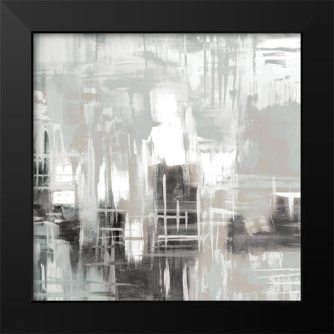 Abstract Space 1 Black Modern Wood Framed Art Print by Allen, Kimberly