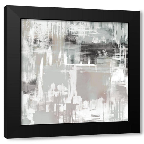 Abstract Space 2 Black Modern Wood Framed Art Print by Allen, Kimberly