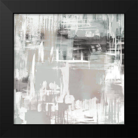Abstract Space 2 Black Modern Wood Framed Art Print by Allen, Kimberly