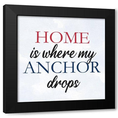 My Anchor 2 Black Modern Wood Framed Art Print by Allen, Kimberly