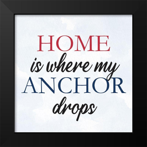 My Anchor 2 Black Modern Wood Framed Art Print by Allen, Kimberly