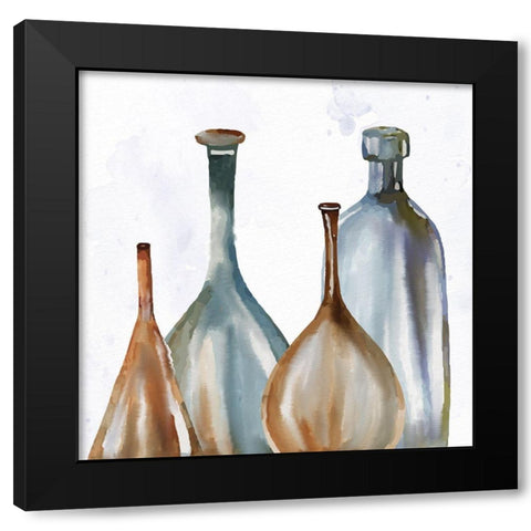 Vases Black Modern Wood Framed Art Print by Allen, Kimberly