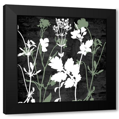Sketched Field 1 Black Modern Wood Framed Art Print with Double Matting by Allen, Kimberly