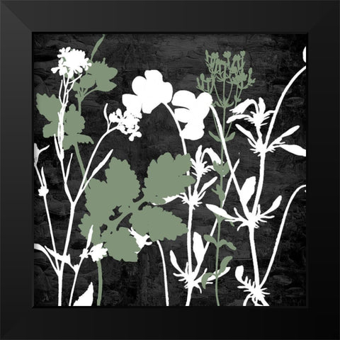 Sketched Field 2 Black Modern Wood Framed Art Print by Allen, Kimberly