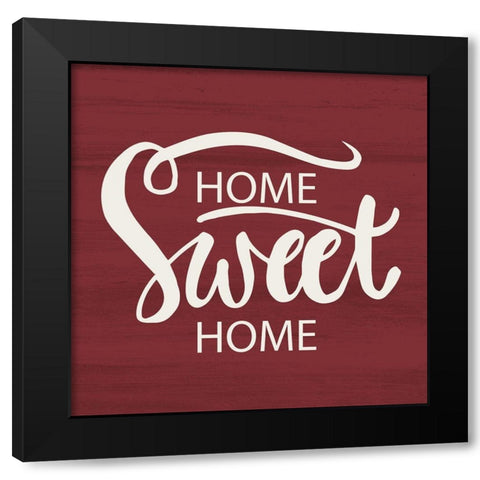 Home Black Modern Wood Framed Art Print by Allen, Kimberly