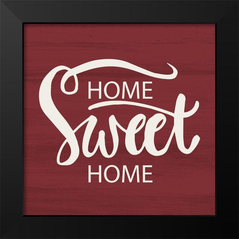 Home Black Modern Wood Framed Art Print by Allen, Kimberly