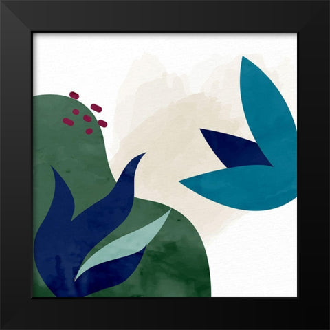 Organic Floral 1 Black Modern Wood Framed Art Print by Allen, Kimberly