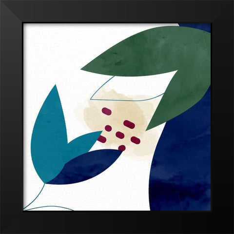 Organic Floral 2 Black Modern Wood Framed Art Print by Allen, Kimberly