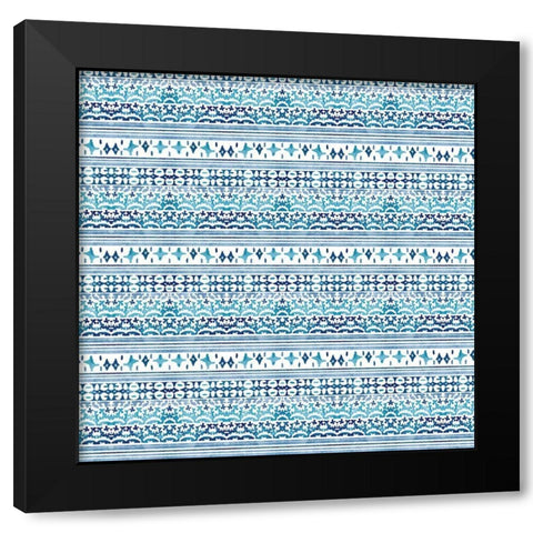 Patterned Sea 2 Black Modern Wood Framed Art Print with Double Matting by Allen, Kimberly