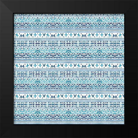 Patterned Sea 2 Black Modern Wood Framed Art Print by Allen, Kimberly