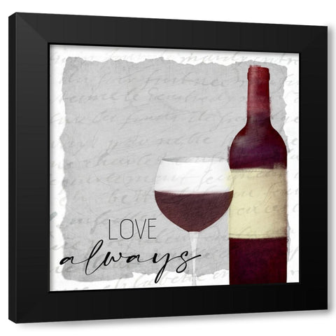 Good Times Wine 1 Black Modern Wood Framed Art Print by Allen, Kimberly