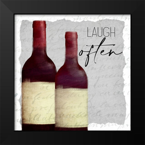 Good Times Wine 2 Black Modern Wood Framed Art Print by Allen, Kimberly