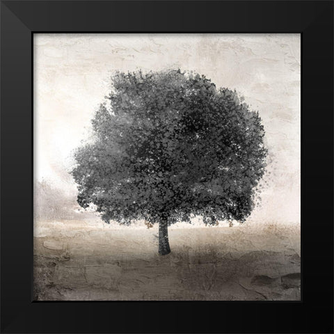Tree Silhouette 2 Black Modern Wood Framed Art Print by Allen, Kimberly