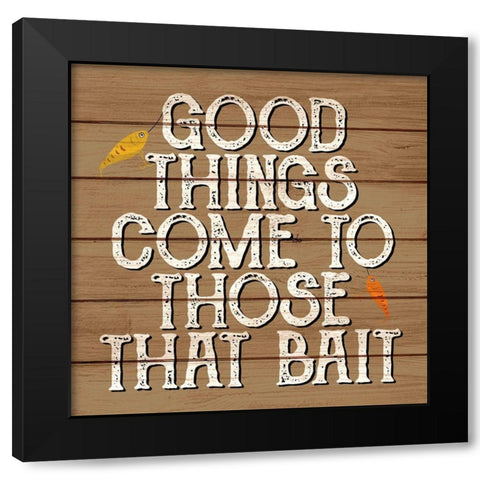 Bait Black Modern Wood Framed Art Print by Allen, Kimberly