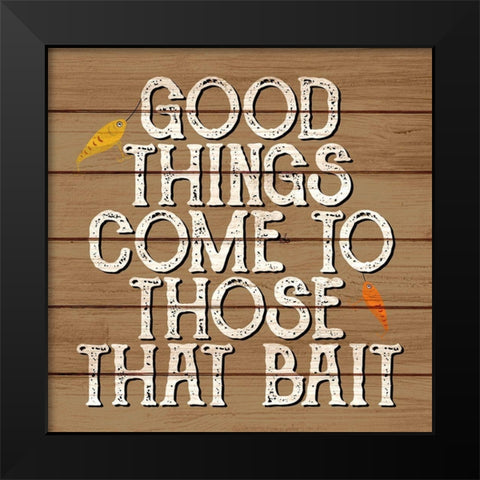 Bait Black Modern Wood Framed Art Print by Allen, Kimberly
