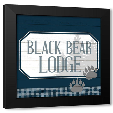 To the Lodge 2 Black Modern Wood Framed Art Print with Double Matting by Allen, Kimberly